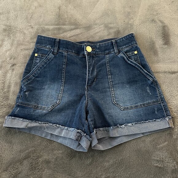 Wit and Wisdom High Rise Cuffed Stretch Shorts Women's size 6 - Picture 1 of 7